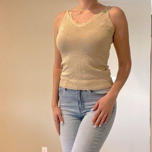 New golden tinsel top